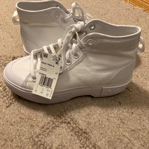 Adidas Nizza Trek Platform Sneakers – White with Gum Sole – NWT - Picture 3 of 5